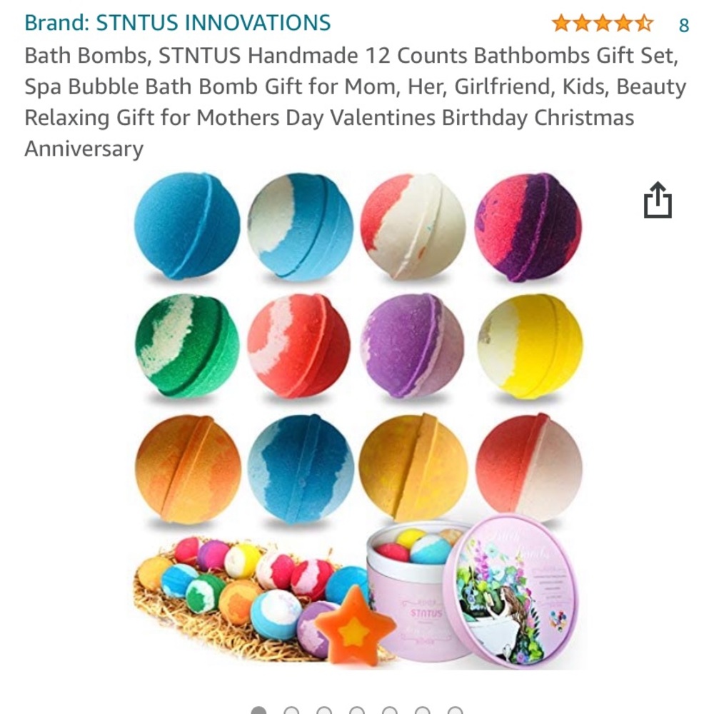 Bath bomb set of 12